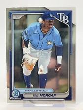2024 Bowman Chrome Prospects Baseball Card #BCP-126 Tre’ Morgan First Base Rays