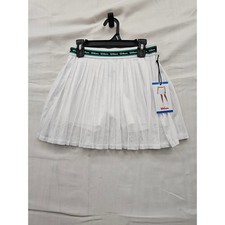 Wilson Girls Pleated Tennis Skort White Polyester Athletic Size Large
