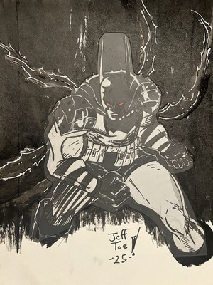 Absolute Batman Original 9x12 Art Sketch by Jeff Tae