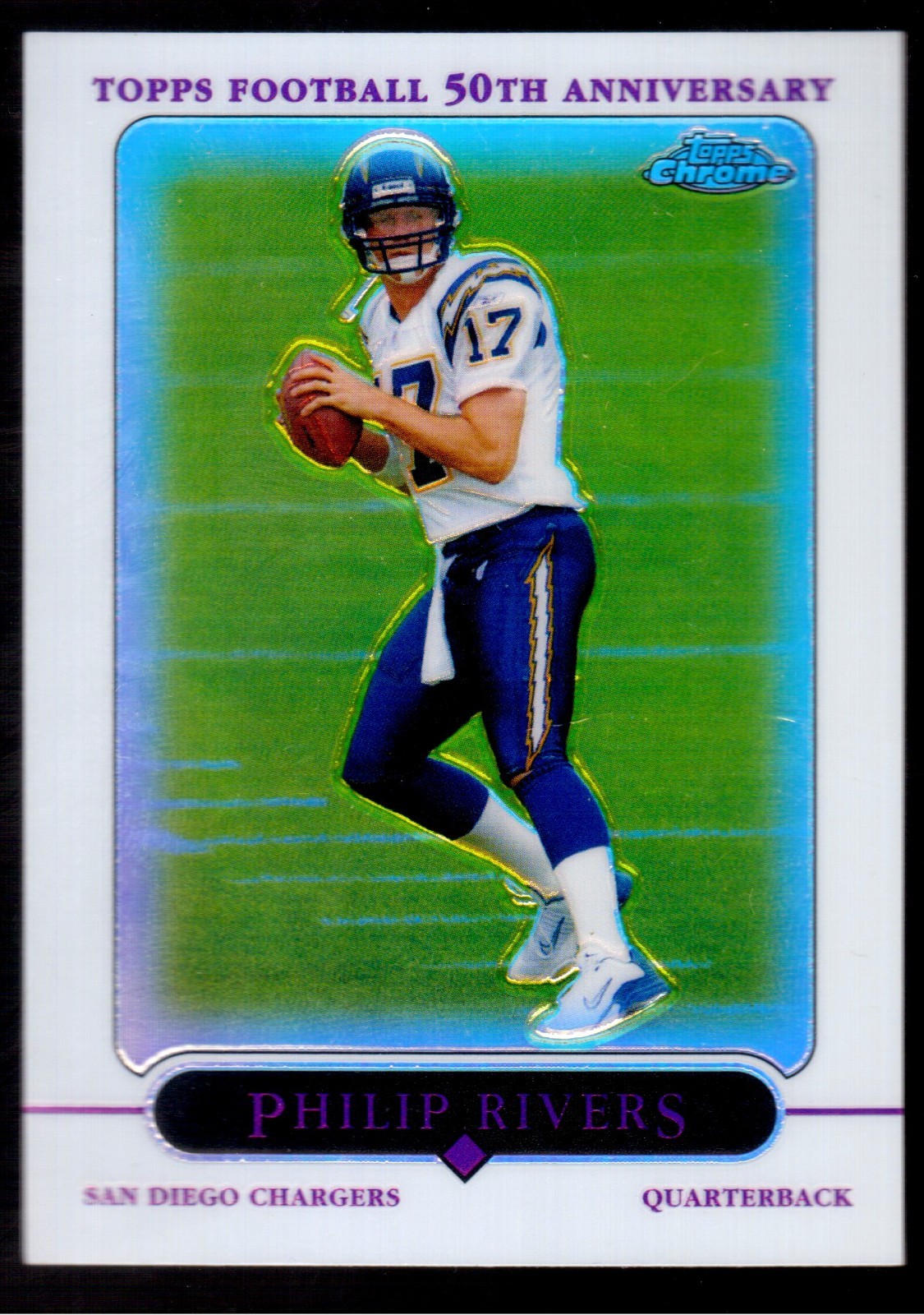 2005 TOPPS CHROME #35 PHILIP RIVERS REFRACTOR