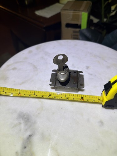 Vintage Corbin Metal Lock with Key - Heavy Duty Cabinet or Drawer Lock