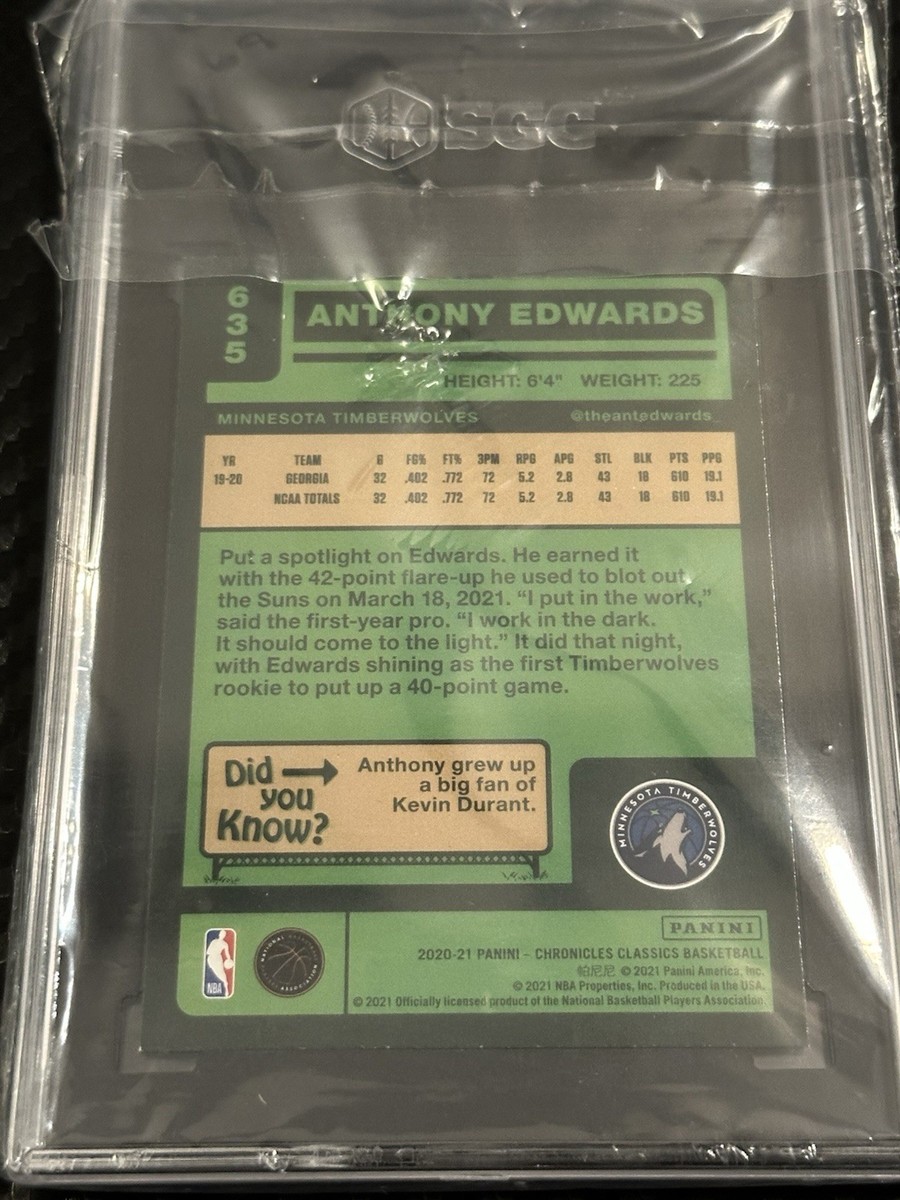 2020-21 Panini Chronicles - Classics Anthony Edwards #635