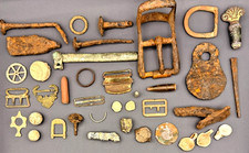 Judaica Metal Detecting Lot Kyiv Ukraine Seals, Rings, Dreidel, Whistle, Relics!