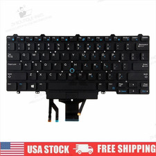 Dell Latitude E7450 E5450 E5470 E7470 E7480 US Keyboard Backlit P40G 0D19TR USK