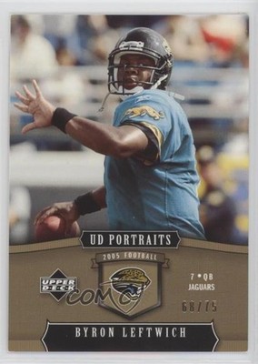 2005 Upper Deck Portraits Gold 68/75 Byron Leftwich #42 ez4