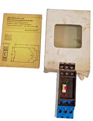 *New in Box* ABB CEAG GHG1220025R0101 INTRINSIC BARRIER / TIMER