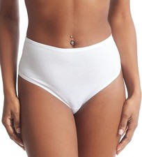 hanky panky X1530 Play High-Rise Thong White Size XS-SM