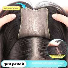 Hair Topper Piece Invisible Hair Extension Womens Front Bangs Synthetic Fringe
