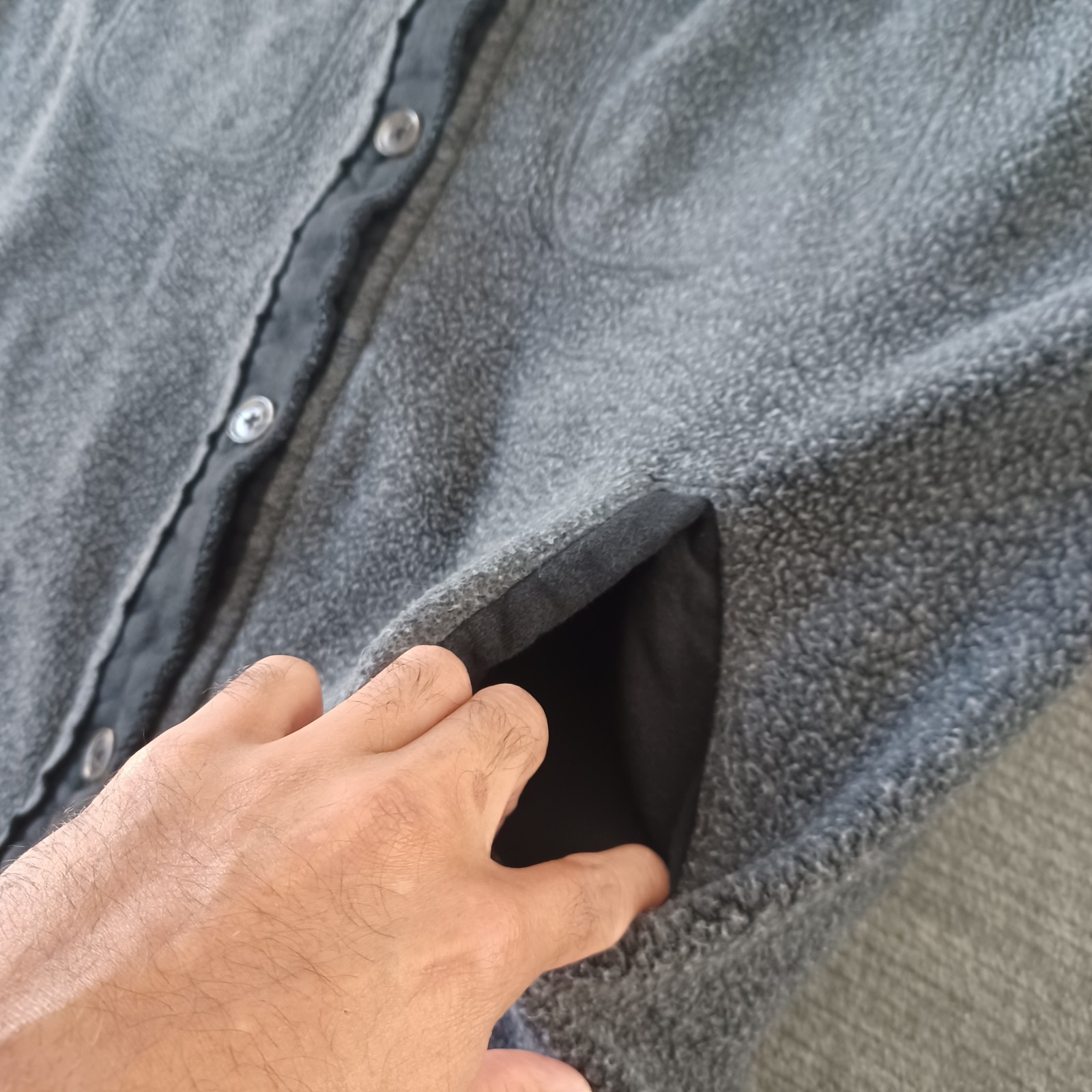 Free People Button Down Jacket Ruby Fleece Shacke… - image 8