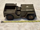 Vintage Tonka Army Jeep GR2-2431 Pressed Steel Green Military Toy
