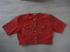 Jeans Jacke Gr. 38 in rot von SAMPA