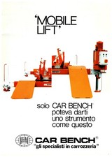 BANCO AUTO SOLLEVATORE MOBILE Carrozzeria Auto Telaio Raddrizzatore Riparazione Catalogo Brochure