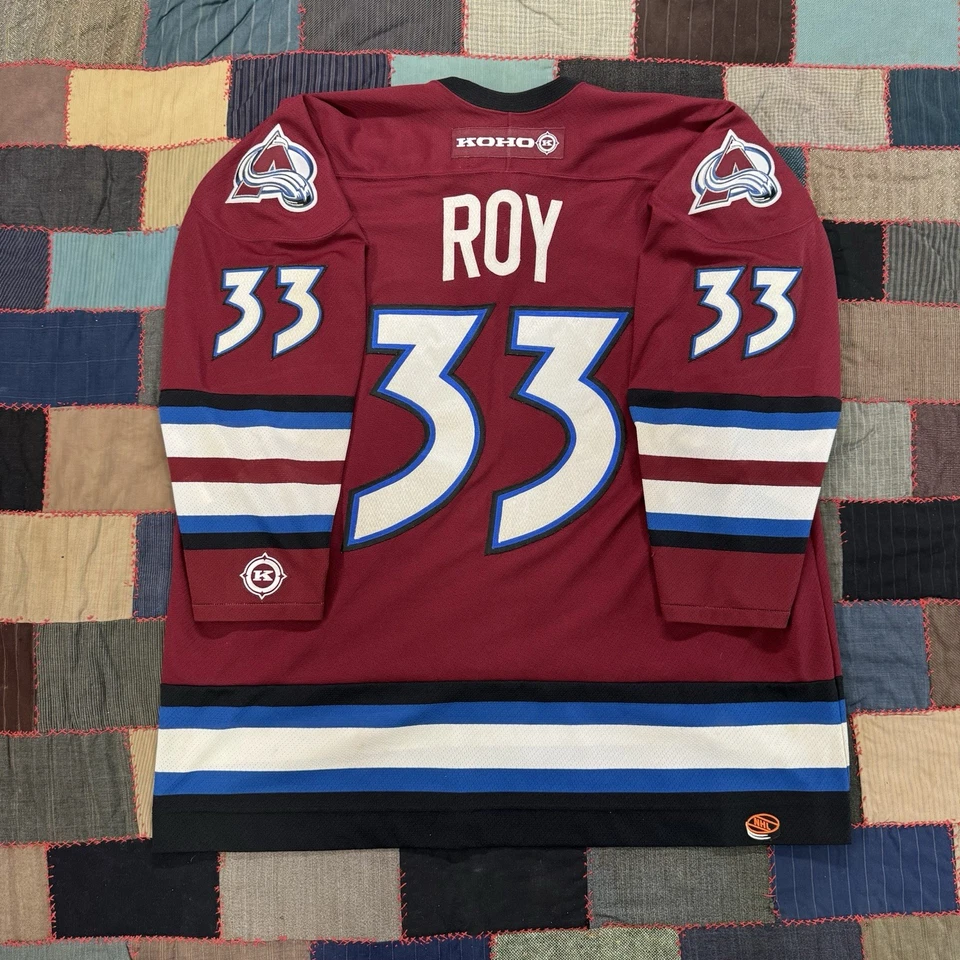 Camiseta Jumbo Para Hombre Koho Patrick Roy Colorado Avalanche NHL Original Años 2000 De Colección Foto 3 de 4