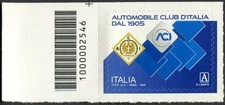 ITALY 2025: Automobile Club d’Italia - ACI with barcode 2546