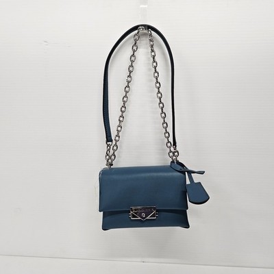 MSRP $448 Michael Kors Cece Small Convertable Xbody Bag Vegan Non-Leather Teal