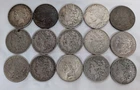 Lot of 15 Investment Circulated Morgan and Peace Silver Dollars