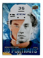 2025-26 Noah Ostlund Upper Deck UD Portraits Rookie - Buffalo Sabres