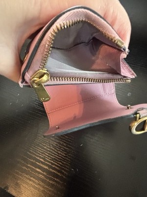 Authentic Christian Dior Saddle Lotus Wallet – Pink Grained