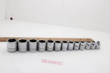 S-K 300 Series 7-19mm 3/8" Drive 13 Piece 6 Point Metric Socket Set USA
