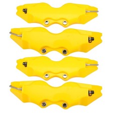 3d Style Yellow Brake Caliper Covers Set For Front And Rear Disc Brake Protectio 3d Style Yellow Brake Caliper Covers Set For Front And Rear Disc Brake Protectio