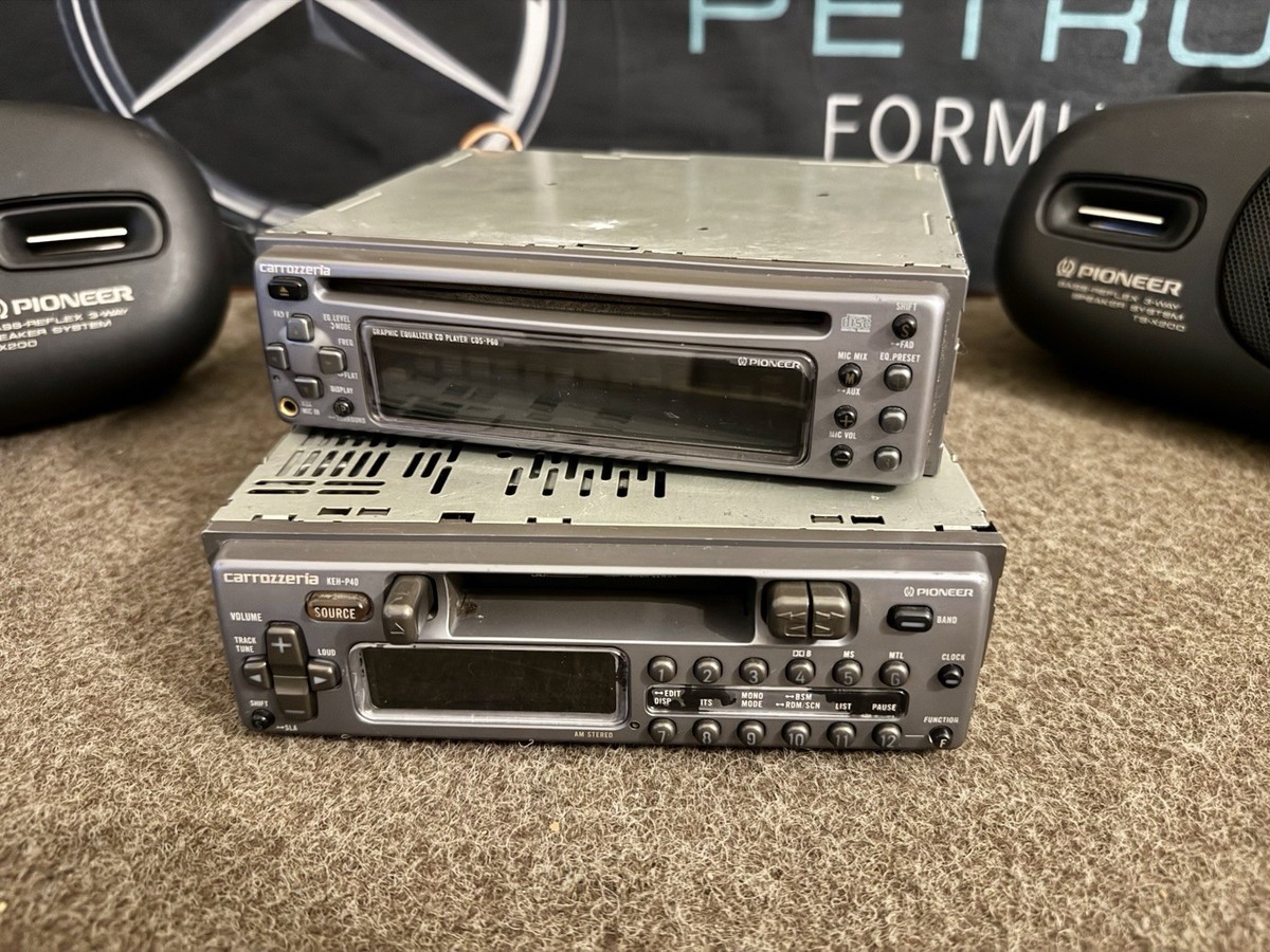PIONEER CARROZZERIA KEH-P40 & CDS-P60 Car Radio Casette Player