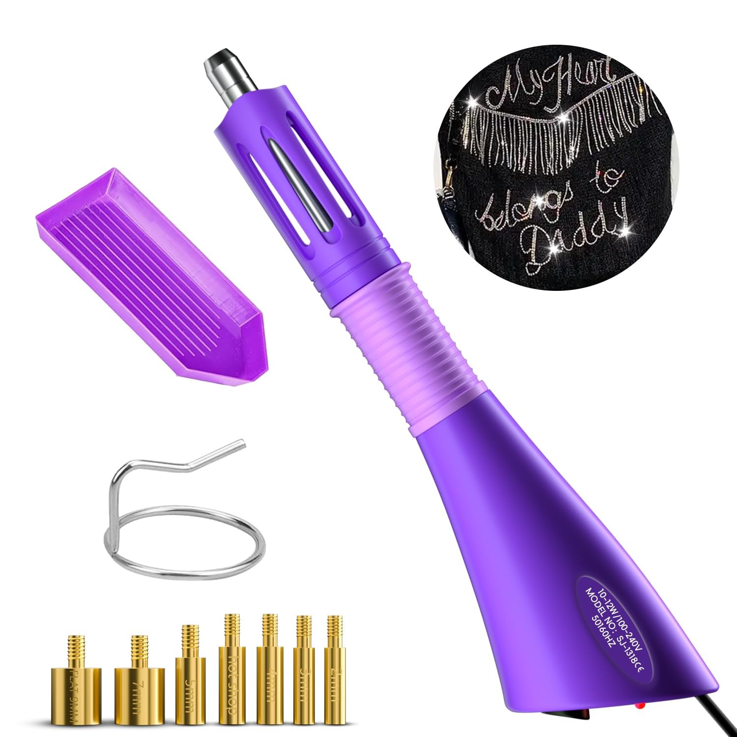 Applicateur de strass hotfix ergonomique pour fixer facilement les cristaux sur tissu