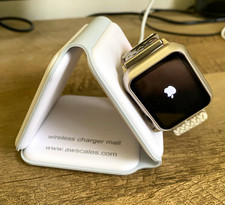 AWS 3-in-1 Foldable Magnetic Wireless Charging Station for Apple Watch, White