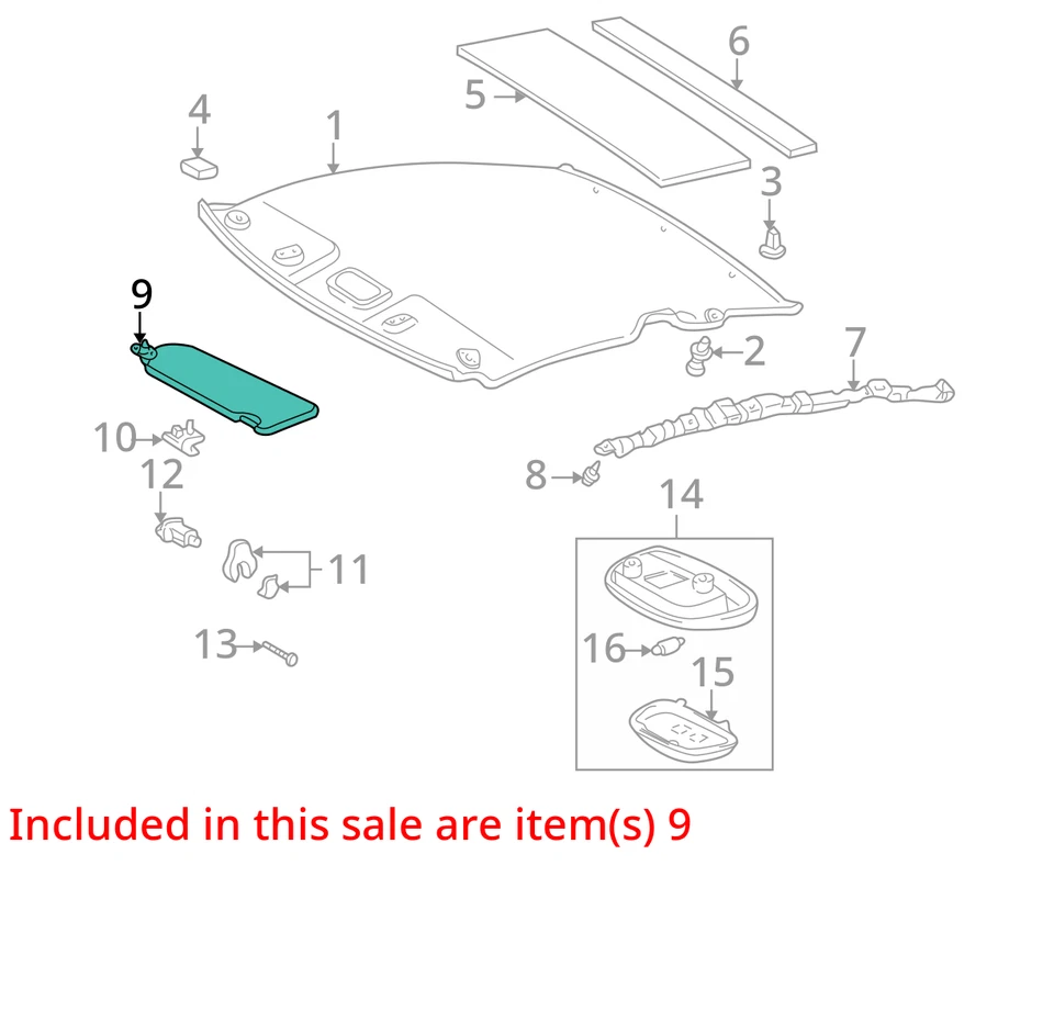 Espejo retrovisor parasol izquierdo gris parasol Toyota Celica 2000-2002 GPHZF Foto 3 de 4