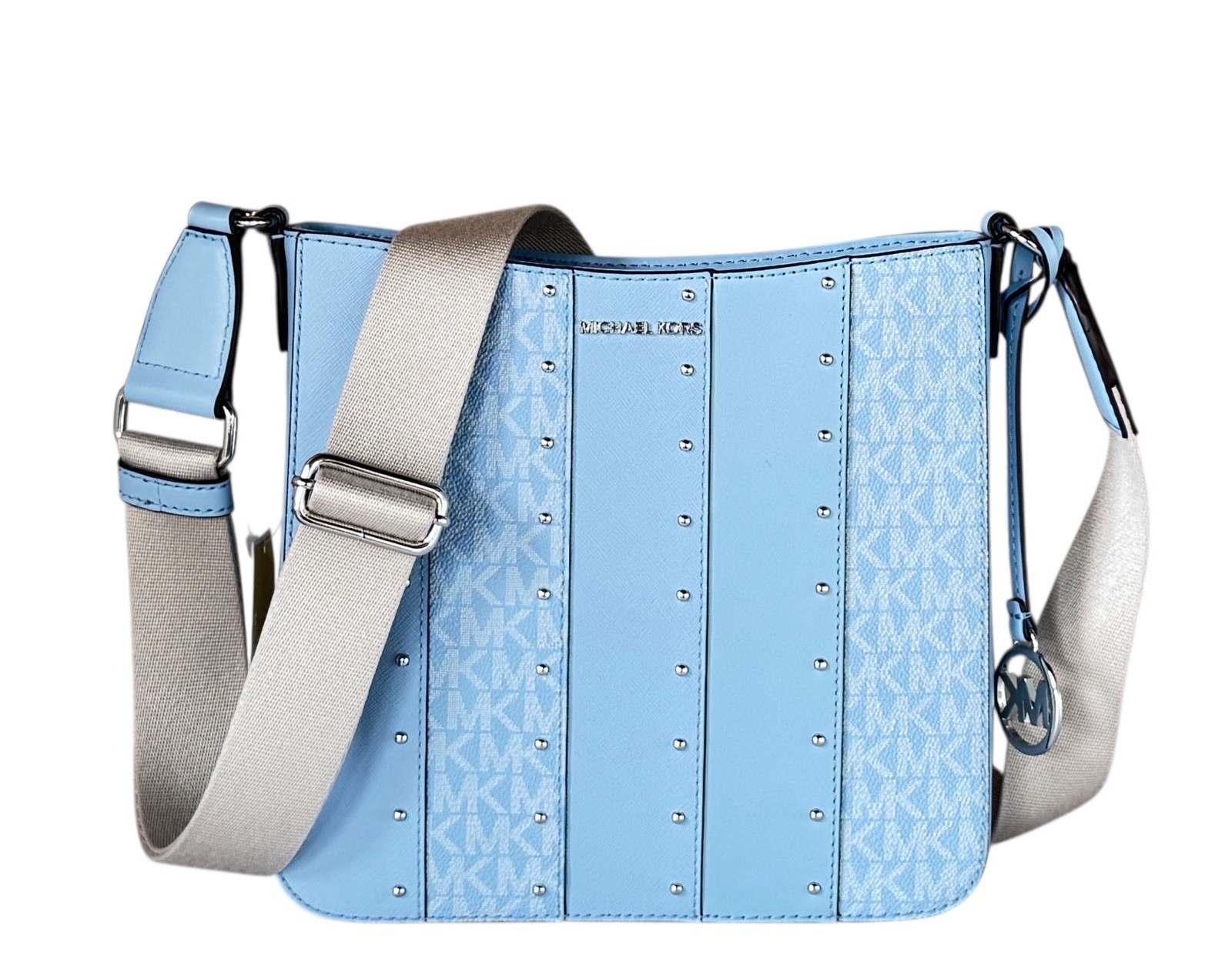 Michael Kors Jet Set Travel SM Shoulder Crossbody Bag MK Light Sky Multi