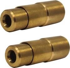 JACO Bike Presta Valve Tire Air Chuck - 1/4" NPT (Pack of 2) (Open Flow) Brass 