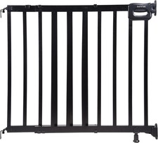 Stairway 48W Series Safety Pet and Baby Gate, 30''-48'' Wide, 32" Tall - Black