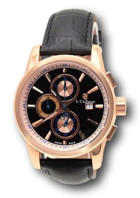 S. Coifman by Invicta SC0257 Men's 43mm SWISS MADE Rose Gold Chronograph Watch