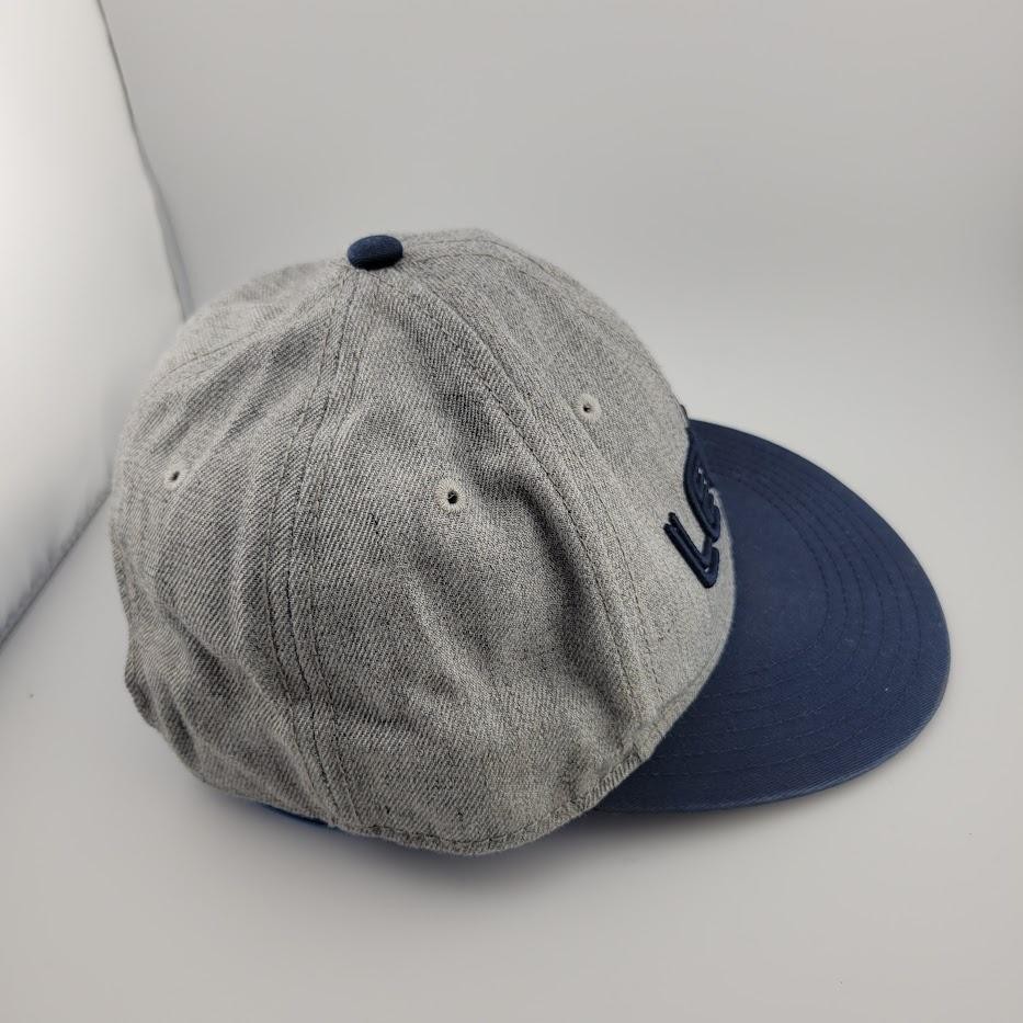 Levis Hat Cap Snap Back Gray Blue Embroidered Woo… - image 4