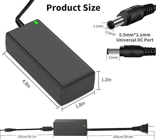 For Logitech G920 G29 Power Supply, 24V Power Adapter for Logitech Racing Wheel