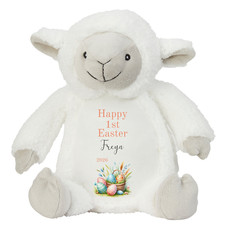 Personalised 1st Easter 2026 Lamb Named Soft Toy Sheep Baby Memory Keepsake Gift