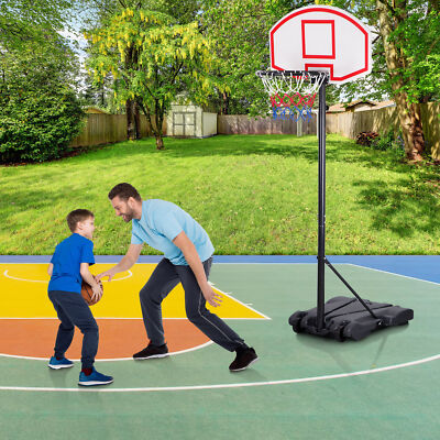 7FT Basketball Hoop Rim Movable Stand for Kid Junior Shoot with