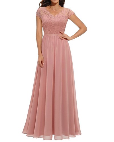 charmeuse flutter-sleeve a-line bridesmaid dress Ever-Pretty Plus Size Empire Waist Budget Bridesmaid Dress with Short Sleeves Occasion Dress main image 1