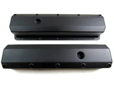 Oldsmobile V8 350, 400, 425, 455 Fabricated Aluminum Valve Cover Set Blk Coat