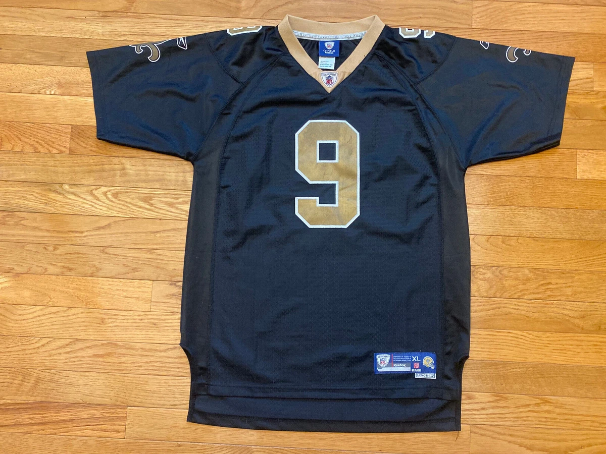 New Orleans Saints Drew Brees Jersey Youth Boys XL 18-20 NFL Sewn