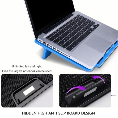 LED Gaming Laptop Cooling Pad Laptop Cooling Stand External Cooling Fan