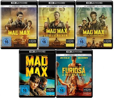 Mad Max 1-5 inkl. Fury Road / Furiosa 4K Ultra HD # UHD+BLU-RAY-SET-NEU