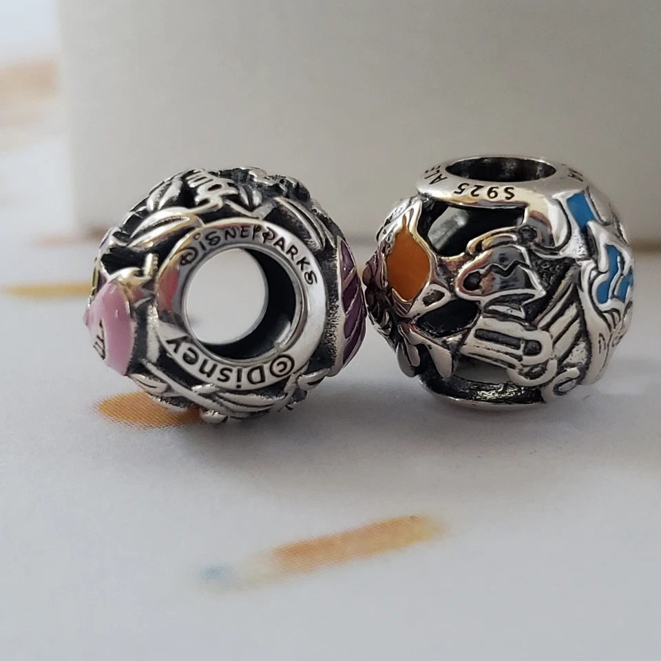 Set of 2 New Authentic Pandora Alice in Wonderland and Cheshire Cat Charms - Image 3 of 4