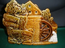 Vintage McCoy Down By The Old Mill Stream Pottery Vase Planter