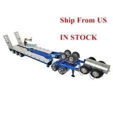 Lowboy 1/14 Trailer Extended Metal Drake Trailer for Heavy Load TOUCAN Truck