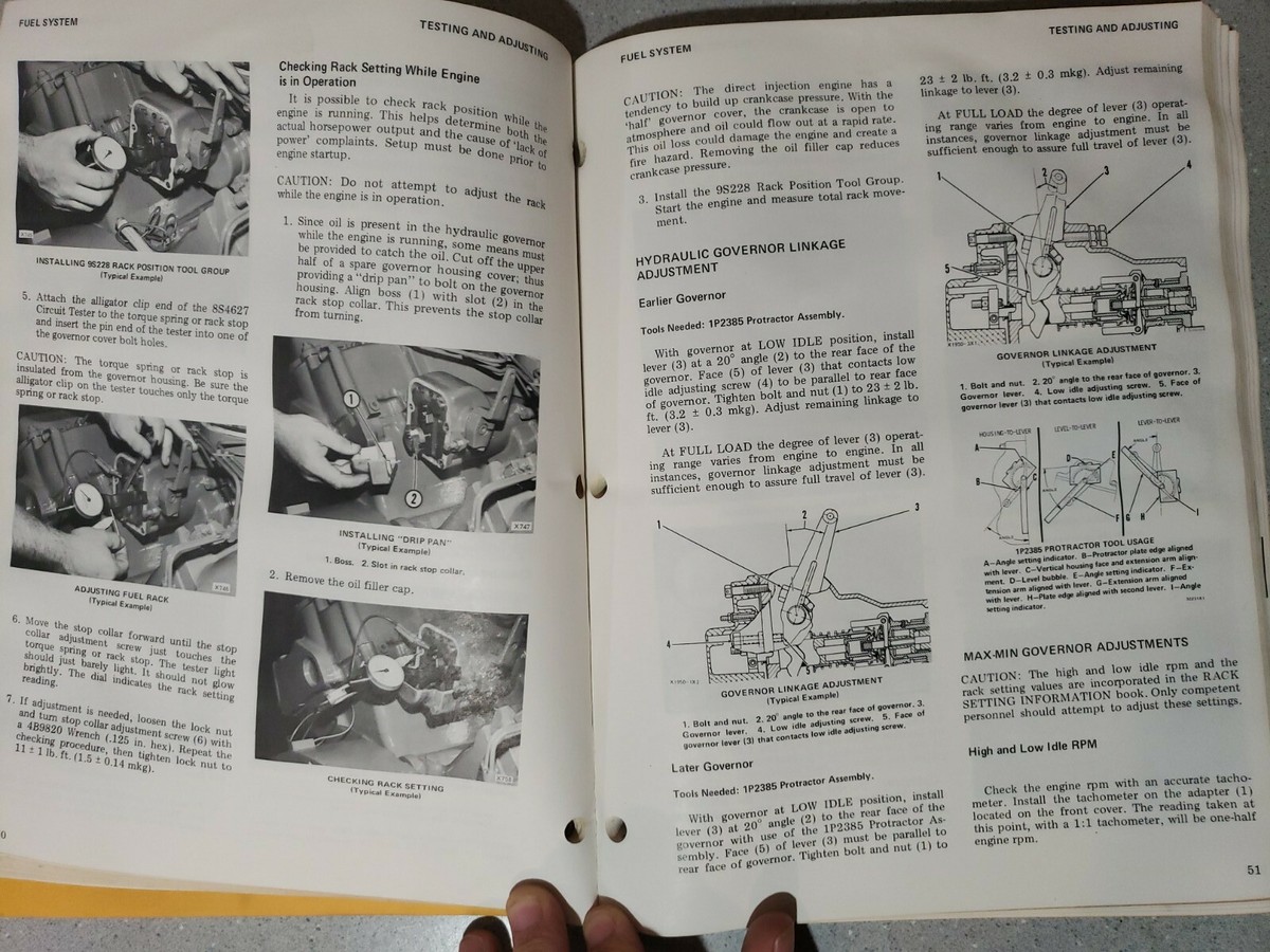 CAT Caterpillar Diesel Truck Engine Service Manual Book 1140/1145