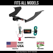 For 09-13 Subaru Forester Trailer Hitch + 4Way Wiring Fits All Models Curt Tow