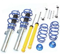 Gewindefahrwerk VW Golf 5 Plattform 50+55Mm+Koppelstangen Ab 1105Kg Achslast VA