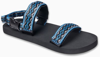 MENS REEF CONVERTIBLE BLACK DENIM VELCRO STRAP ACTIVITY OUTDOOR SANDAL SIZE 6-12 | eBay