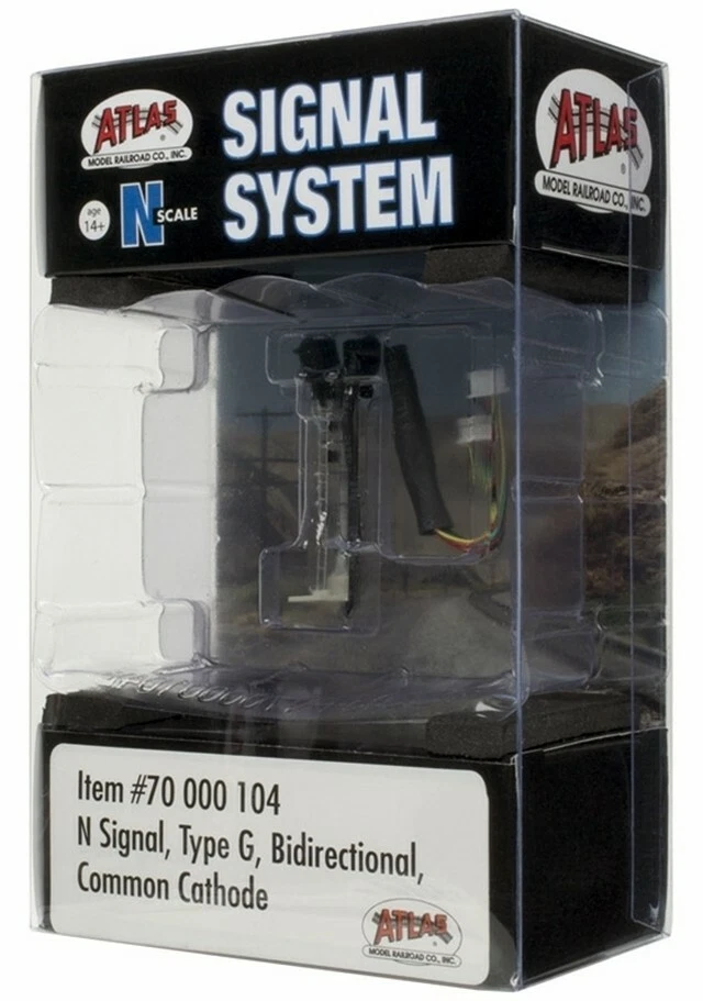 Atlas N Scale ~ New 2024 ~ Signal Type G ~ Bi-Directional With LED's ~ 70000104 - Image 2 of 2