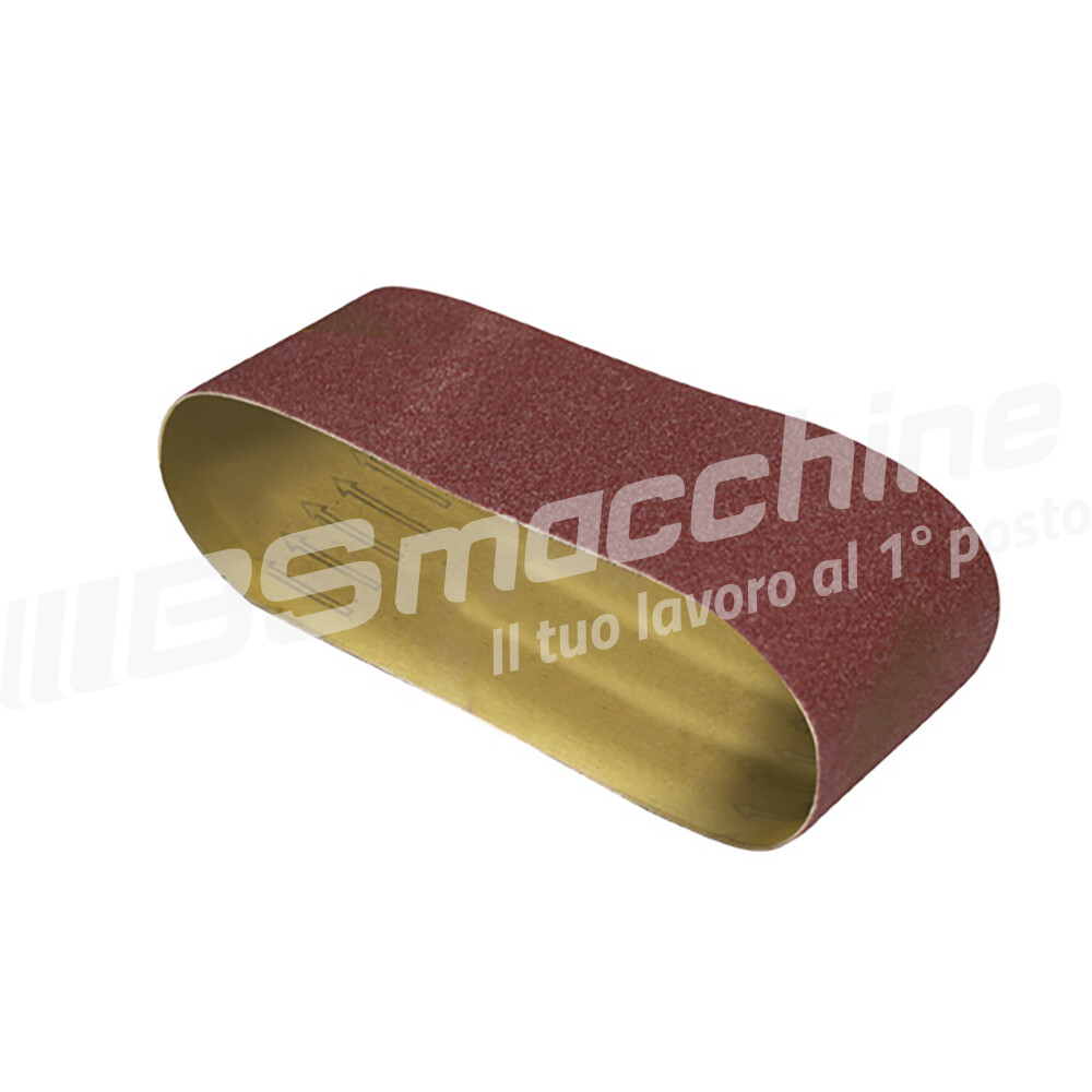 Set di 3 nastri abrasivi VALEX 1905081 per levigatrici - grana 80 - 75x533 mm